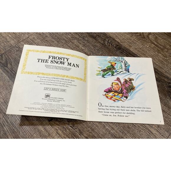 Vintage Walt Disney Storyteller Little Golden Book Cassette Rudolph Frosty 1976 - Picture 6 of 9